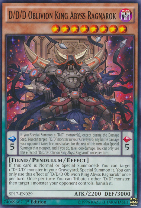 D/D/D Oblivion King Abyss Ragnarok, Star Pack Battle Royal · SP17-EN029