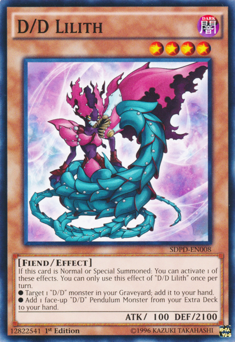 D/D Lilith, Pendulum Domination Structure Deck · SDPD-EN008