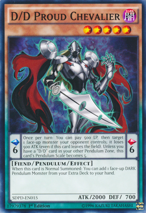 D/D Proud Chevalier, Pendulum Domination Structure Deck · SDPD-EN015