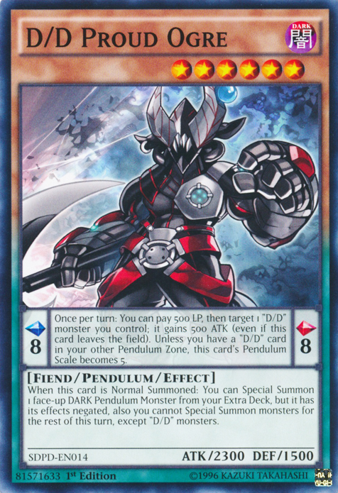 D/D Proud Ogre, Pendulum Domination Structure Deck · SDPD-EN014