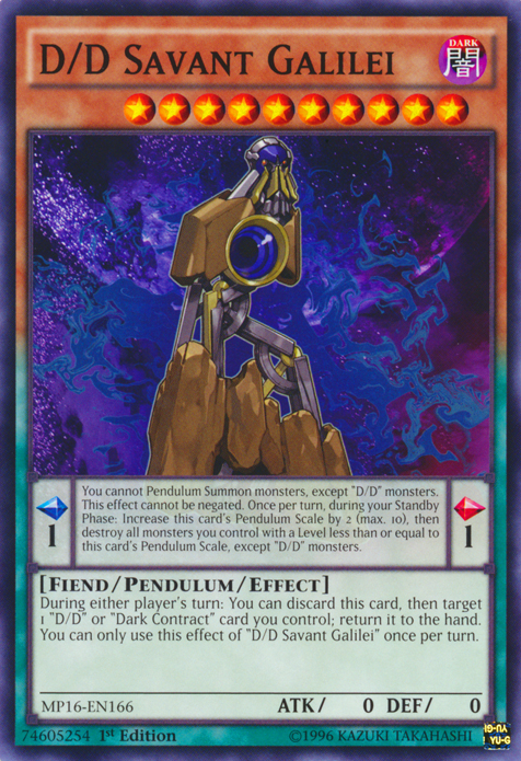 D/D Savant Galilei, 2016 Mega-Tin Mega Pack · MP16-EN166