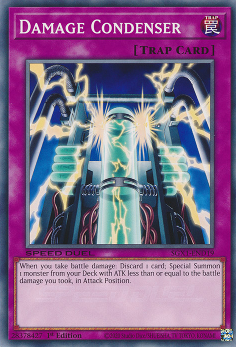 Damage Condenser, Speed Duel GX: Duel Academy Box · SGX1-END19