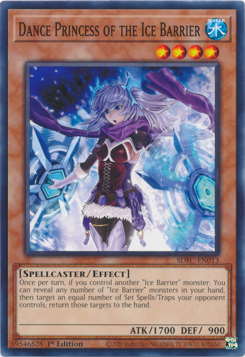 Dance Princess of the Ice Barrier, Structure Deck: Freezing Chains · SDFC-EN013