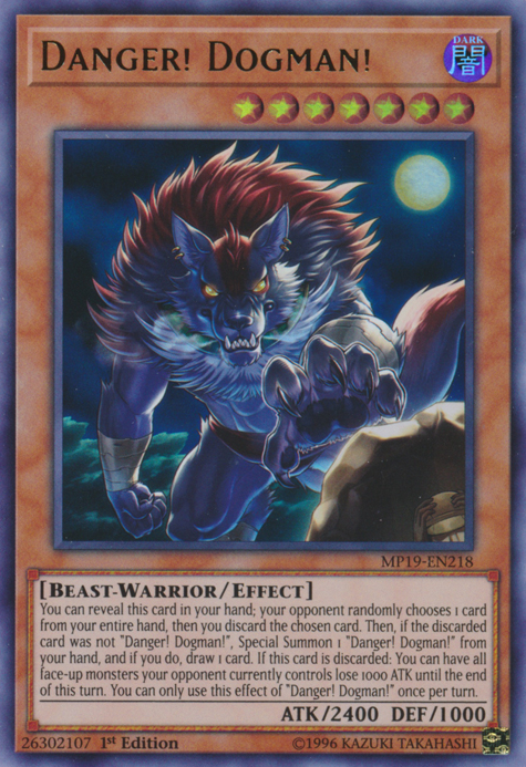 Danger! Dogman!, 2019 Gold Sarcophagus Tin Mega Pack · MP19-EN218