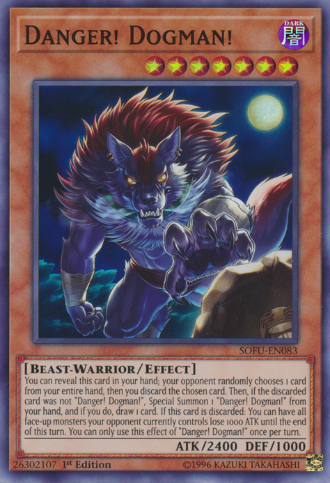 Danger! Dogman!, Soul Fusion Sneak Peek Participation Card · SOFU-EN083