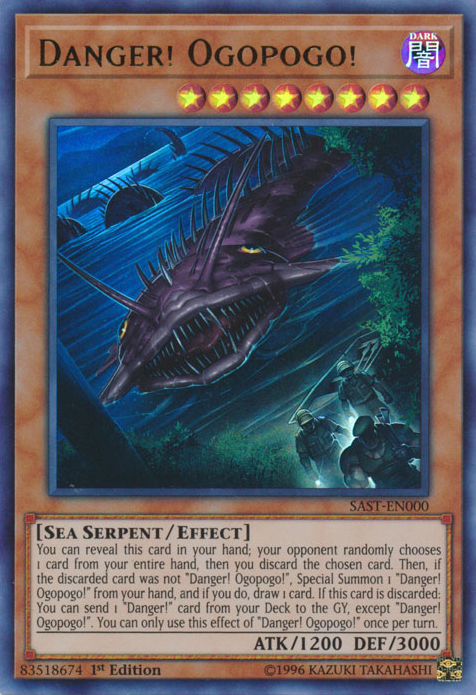Danger! Ogopogo!, Savage Strike Sneak Peek Participation Card · SAST-EN000