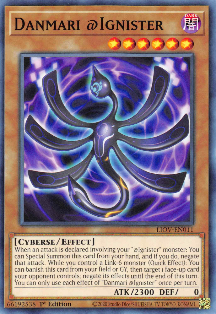 Danmari @Ignister, Lightning Overdrive Premiere! promotional card · LIOV-EN011