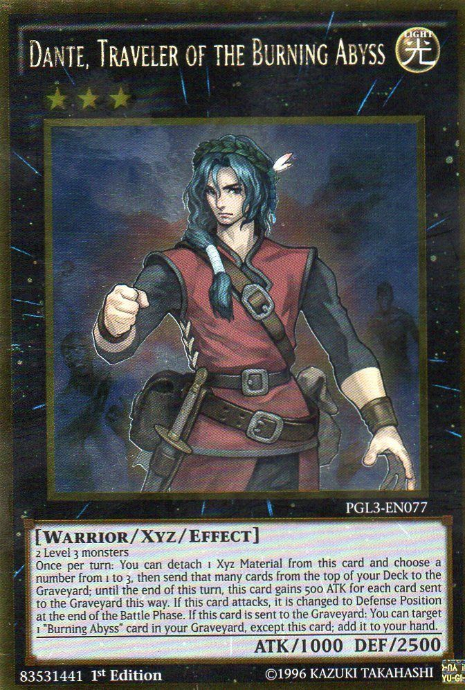 Dante, Traveler of the Burning Abyss, Premium Gold: Infinite Gold · PGL3-EN077