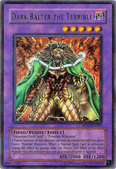 Dark Balter the Terrible, Hobby League 3 participation card A · HL03-EN007