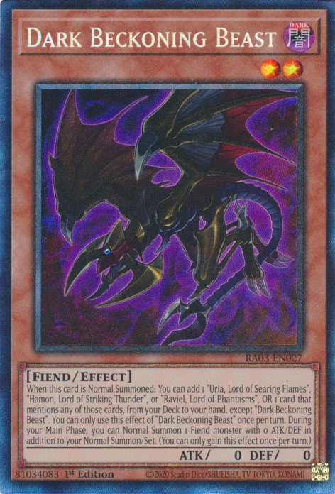 Dark Beckoning Beast, Quarter Century Bonanza · RA03-EN027