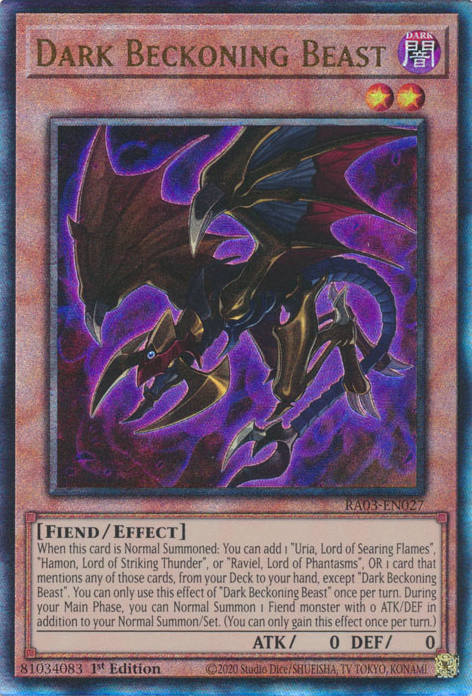 Dark Beckoning Beast, Quarter Century Bonanza · RA03-EN027