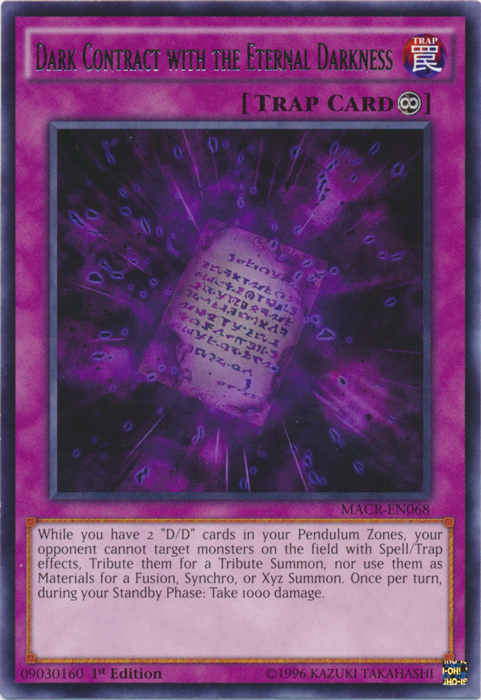 Dark Contract with the Eternal Darkness, Maximum Crisis Sneak Peek Participation Card · MACR-EN068