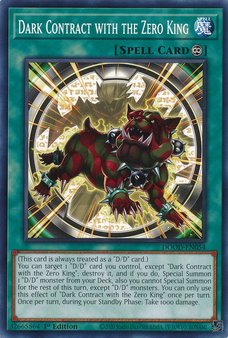 Dark Contract with the Zero King, Doom of Dimensions · DOOD-EN054