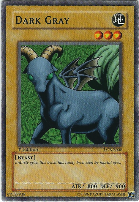 Dark Gray, Legend of Blue Eyes White Dragon · LOB-E008