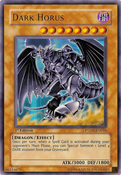 Dark Horus, Phantom Darkness Sneak Peek Participation Card · PTDN-EN016