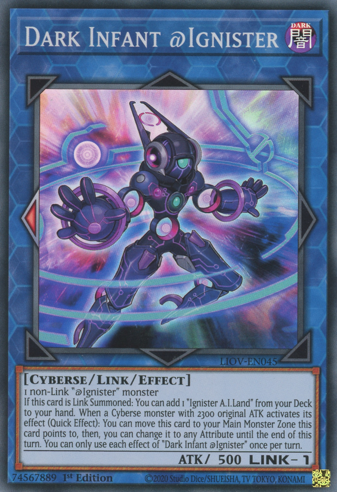 Dark Infant @Ignister, Lightning Overdrive Premiere! promotional card · LIOV-EN045