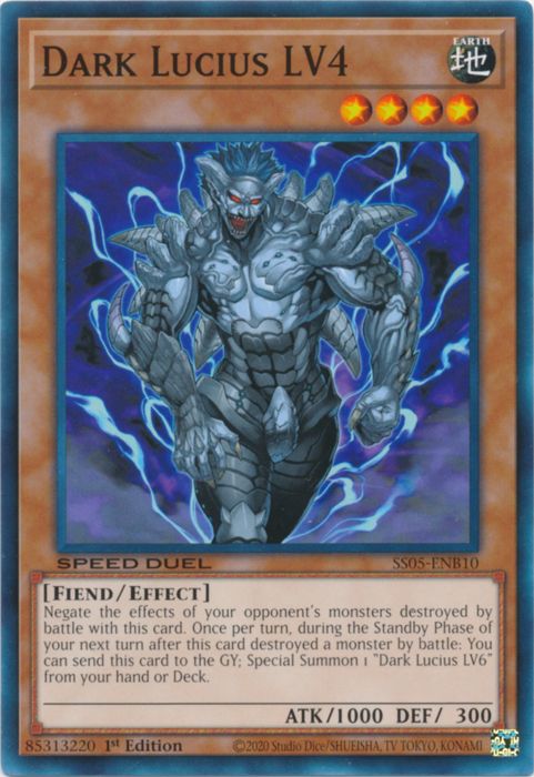 Dark Lucius LV4, Speed Duel Starter Decks: Twisted Nightmares · SS05-ENB10