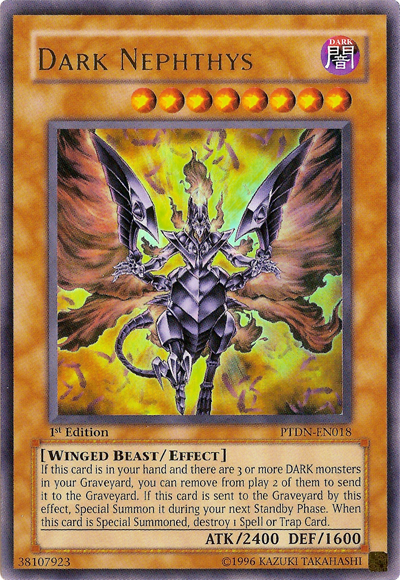 Dark Nephthys, Phantom Darkness Sneak Peek Participation Card · PTDN-EN018