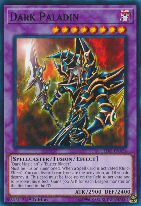 Dark Paladin, Legendary Dragon Decks · LEDD-ENA34