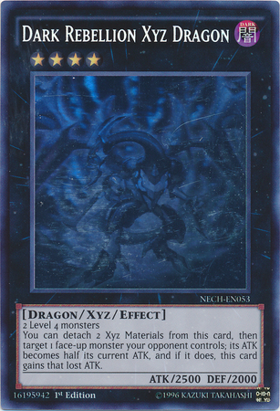 Dark Rebellion Xyz Dragon, The New Challengers Sneak Peek Participation Card · NECH-EN053