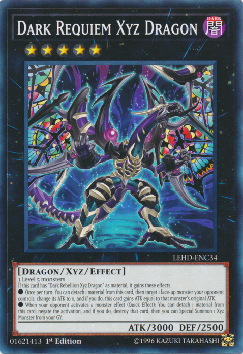 Dark Requiem Xyz Dragon, Legendary Hero Decks · LEHD-ENC34
