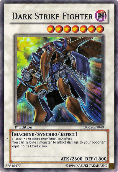 Dark Strike Fighter, Crimson Crisis Sneak Peek Participation Card · CRMS-EN040