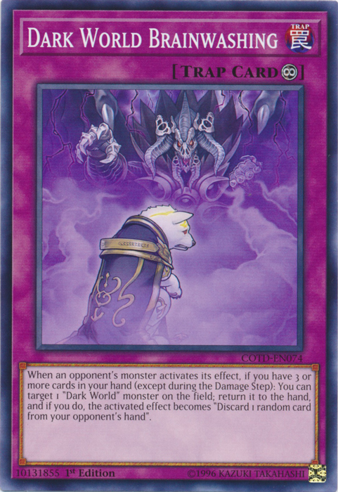 Dark World Brainwashing, Code of the Duelist Sneak Peek Participation Card · COTD-EN074