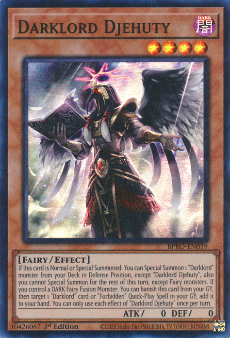 Darklord Djehuty, Burst Protocol · BPRO-EN019