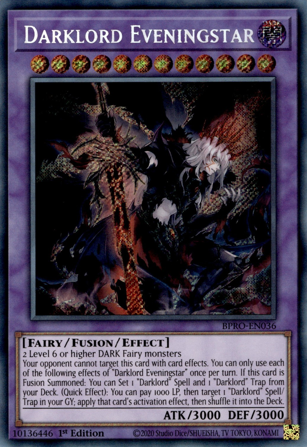 Darklord Eveningstar, Burst Protocol · BPRO-EN036