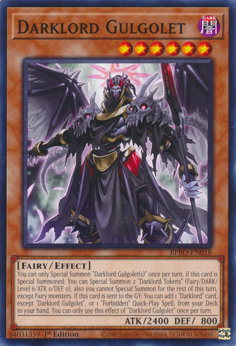 Darklord Gulgolet, Burst Protocol · BPRO-EN018