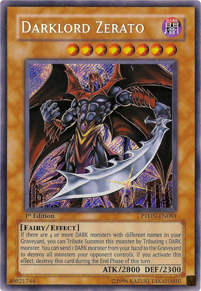 Darklord Zerato, Phantom Darkness Sneak Peek Participation Card · PTDN-EN081