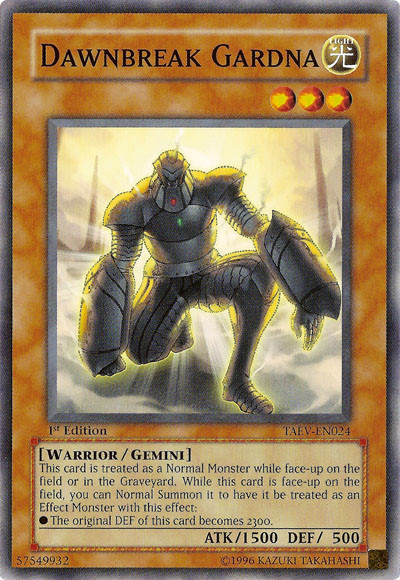 Dawnbreak Gardna, Tactical Evolution Sneak Peek Participation Card · TAEV-EN024