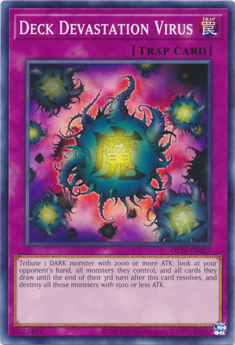 Deck Devastation Virus, OTS Tournament Pack 26 · OP26-EN027