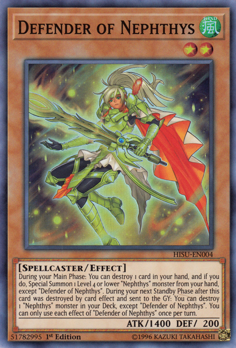 Defender of Nephthys, Hidden Summoners · HISU-EN004