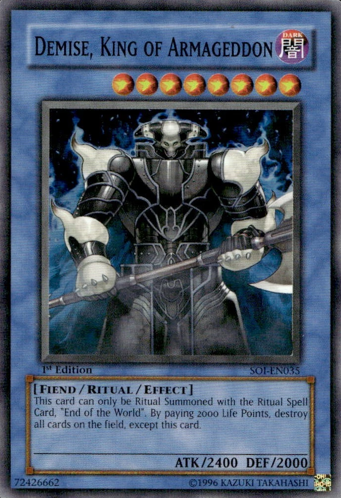 Demise, King of Armageddon, Shadow of Infinity · SOI-EN035