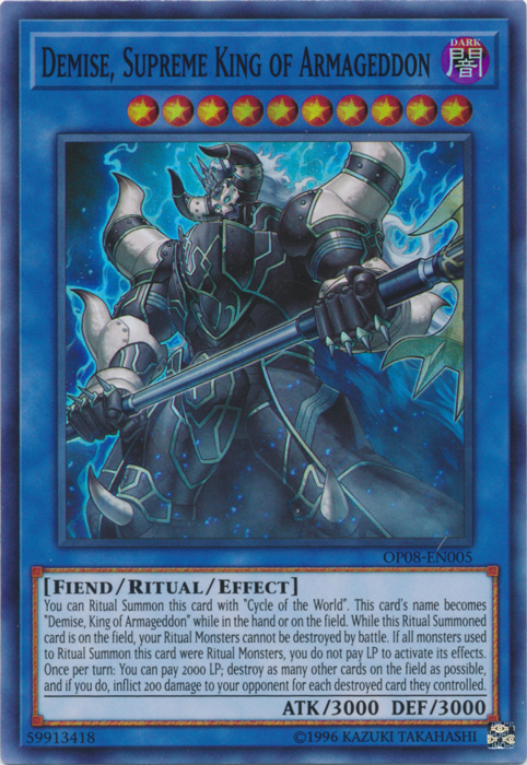 Demise, Supreme King of Armageddon, OTS Tournament Pack 8 · OP08-EN005