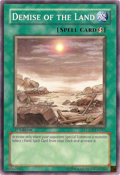 Demise of the Land, Light of Destruction Sneak Peek Participation Card · LODT-EN047