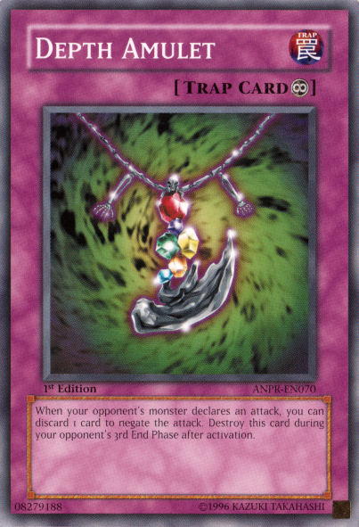 Depth Amulet, Ancient Prophecy Sneak Peek Participation Card · ANPR-EN070