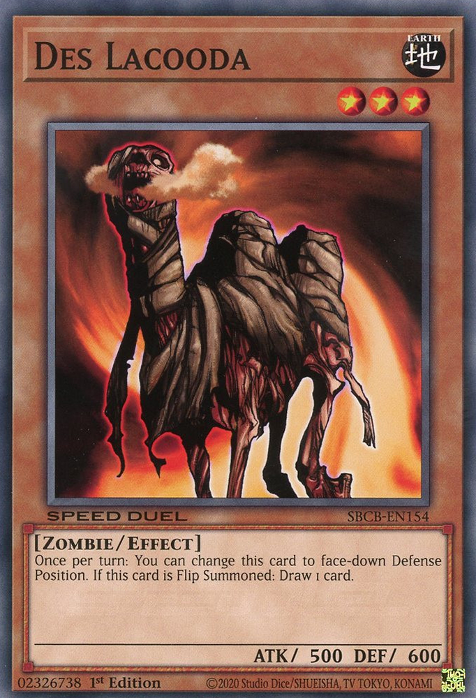 Des Lacooda, Speed Duel: Battle City Box · SBCB-EN154