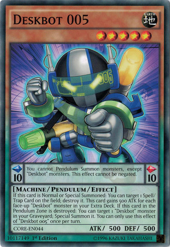 Deskbot 005, Clash of Rebellions Sneak Peek Participation Card · CORE-EN044