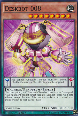 Deskbot 008, Breakers of Shadow Sneak Peek Participation Card · BOSH-EN040