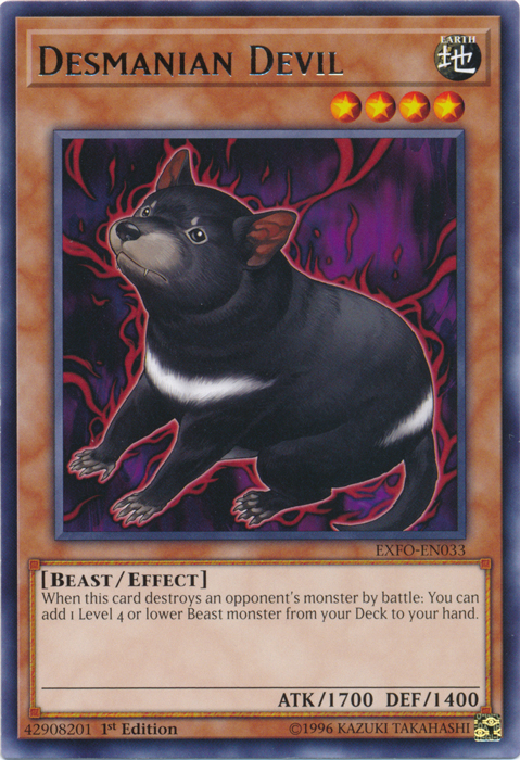 Desmanian Devil, Extreme Force Sneak Peek Participation Card · EXFO-EN033