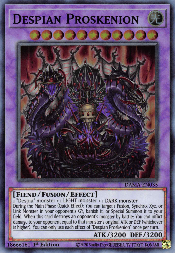 Despian Proskenion, Dawn of Majesty Premiere! promotional card · DAMA-EN035