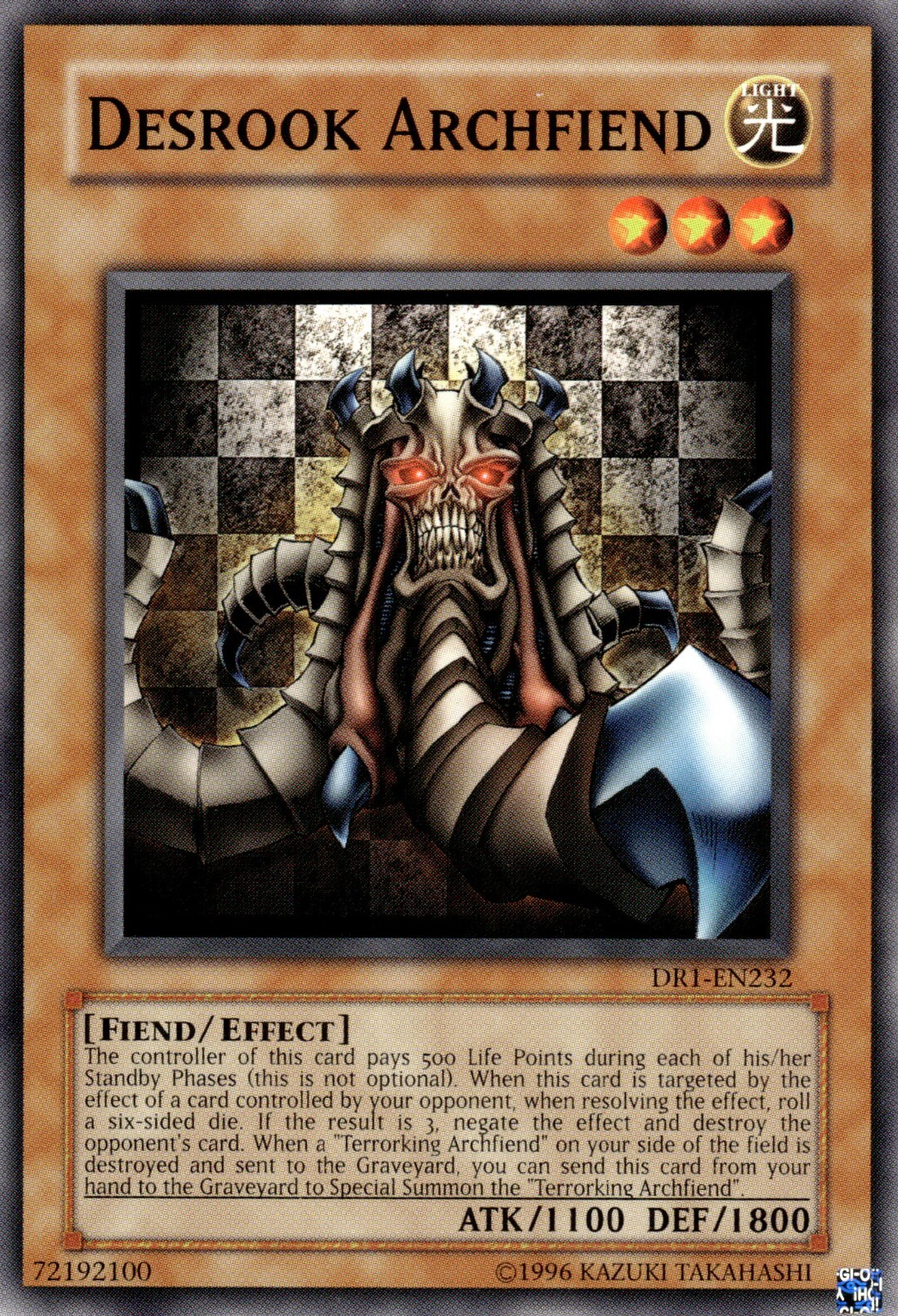 Desrook Archfiend, Dark Revelation Volume 1 · DR1-EN232