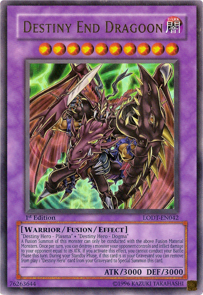 Destiny End Dragoon, Light of Destruction Sneak Peek Participation Card · LODT-EN042