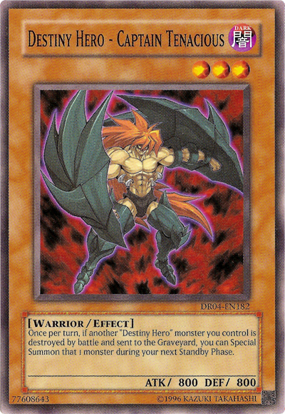 Destiny HERO - Captain Tenacious, Dark Revelation Volume 4 · DR04-EN182