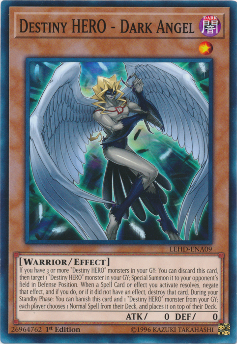 Destiny HERO - Dark Angel, Legendary Hero Decks · LEHD-ENA09