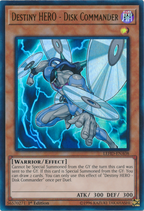 Destiny HERO - Disk Commander, Legendary Hero Decks · LEHD-ENA08