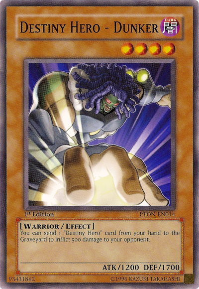 Destiny HERO - Dunker, Phantom Darkness Sneak Peek Participation Card · PTDN-EN014