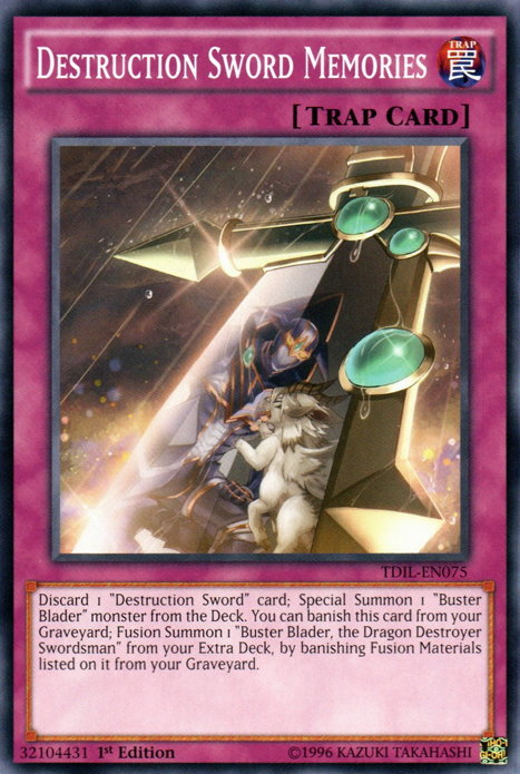 Destruction Sword Memories, The Dark Illusion Sneak Peek Participation Card · TDIL-EN075